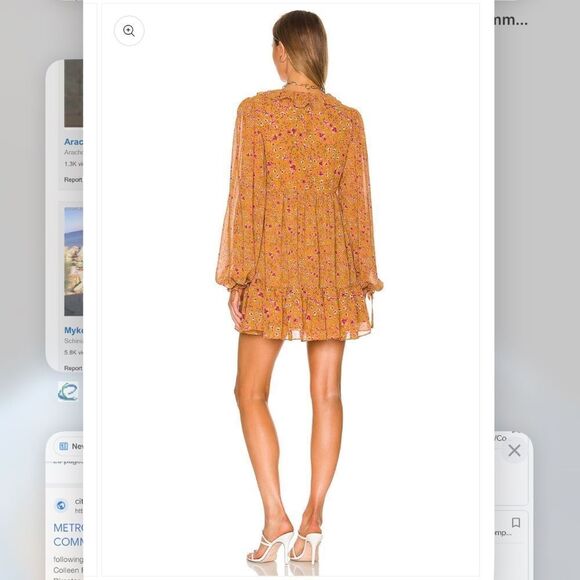 NWTs Tularosa Mobey Mini Dress in Lafayette Floral Size XXS - Picture 3 of 3